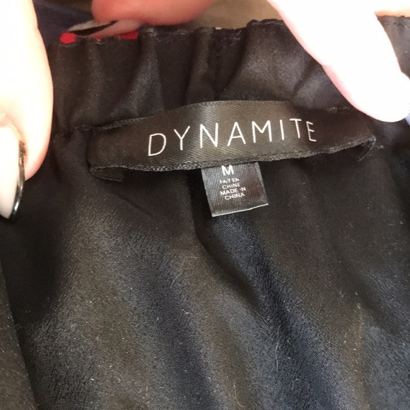 Black with white dots strapless jumpsuit - Picture 3 of 3